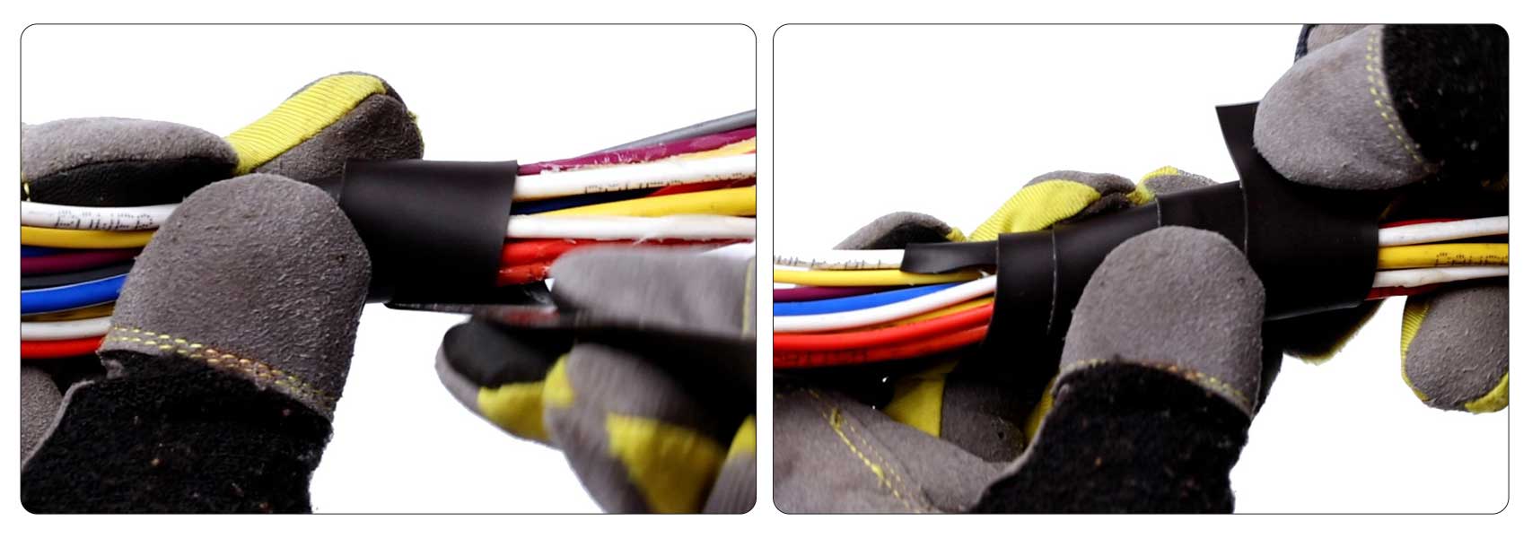 纏繞磁帶,每個纏繞處重疊